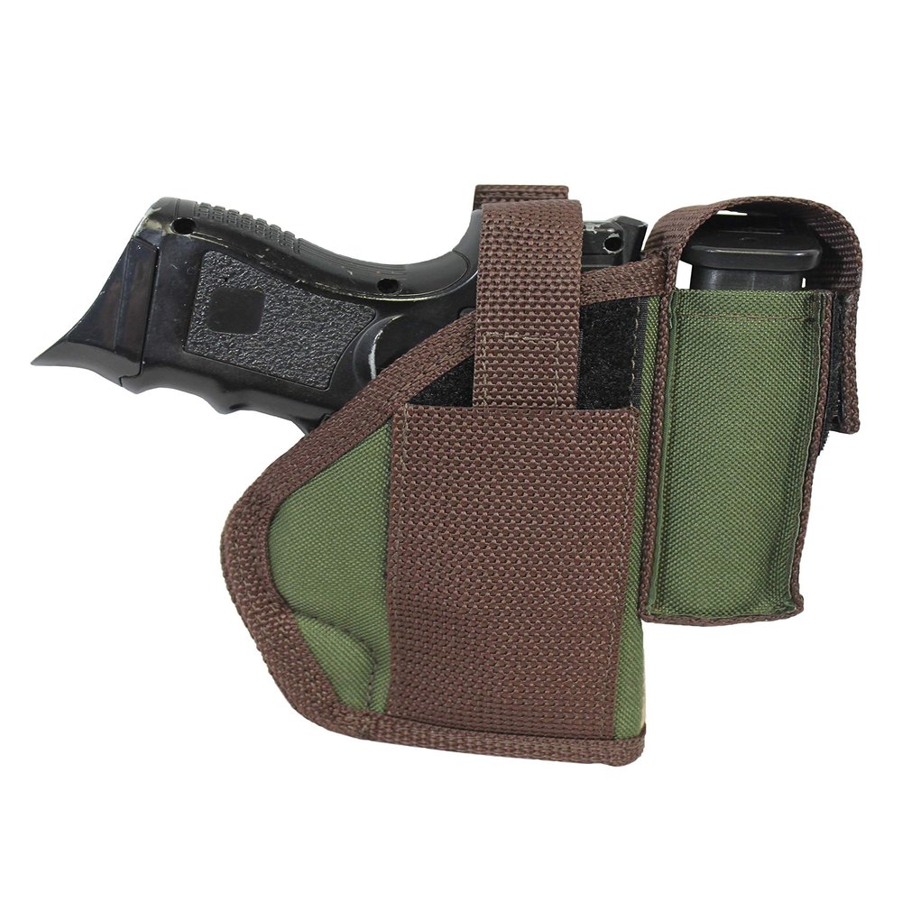 New Barsony Woodland Green OWB Holster w/Magazine Pouch (RI GI Standard MS 4.25in, Right)