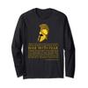 Alexander The Great Quote - War With Fear - Ancient Greek Long Sleeve T-Shirt view 1