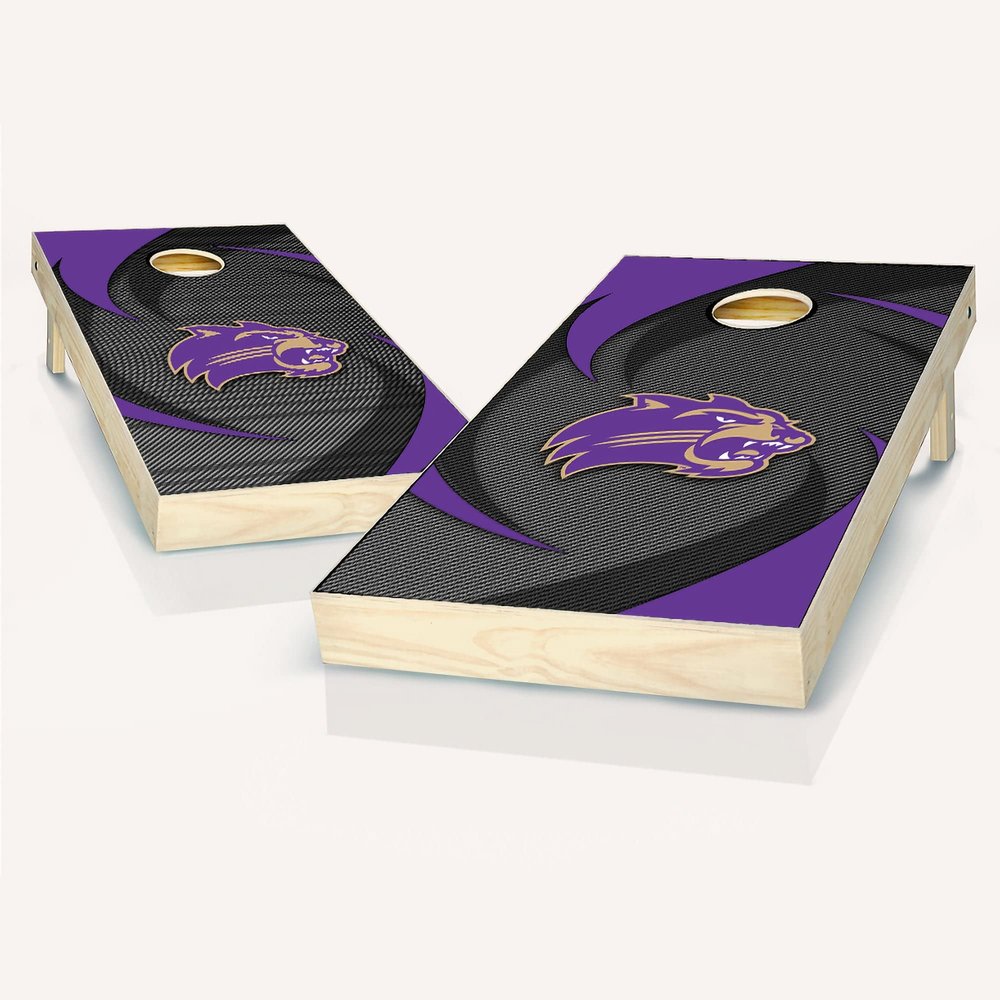 Skip's Garage Western Carolina Swoosh Cornhole Set - Include Case + Score Tower