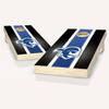Seton Hall Stripe Cornhole Set - Include Case + Hole Lights + Score view 1
