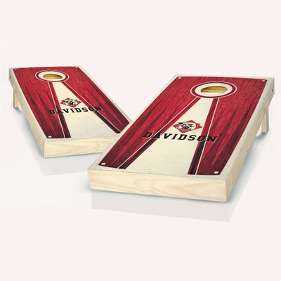 Davidson Stained Pyramid Cornhole Set - Include Case + Hole Lights