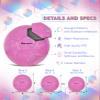 Barocity Women's Soccer Ball, Pink, Size 5, Rainbow Hex Pattern, Durable, Soft, Great Bounce, Perfect for Practice and Games view 2