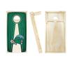 Tulane Stained Pyramid Cornhole Set - Include Case + Hole Lights view 2