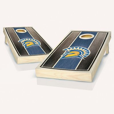 San Jose Stained Striped Cornhole Set - Include Case + Hole + Edge + Score