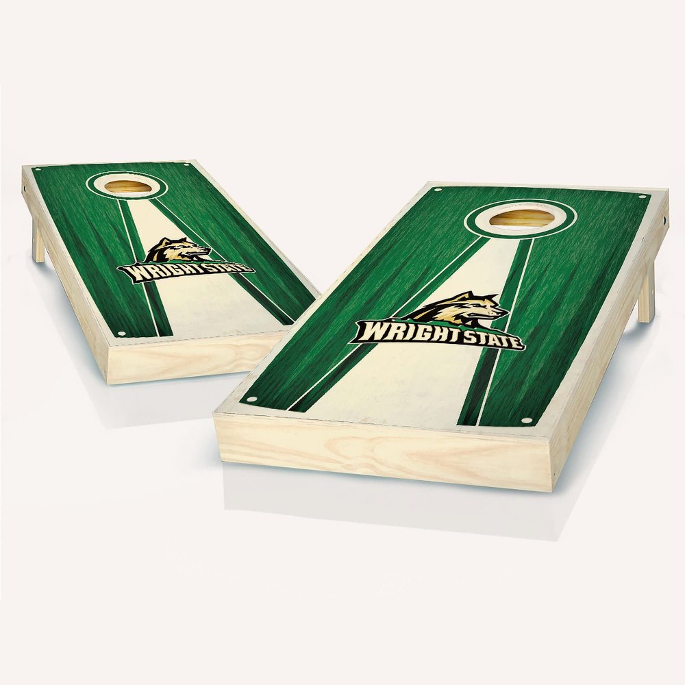 Wright State Stained Pyramid Cornhole Set - NO Accessories