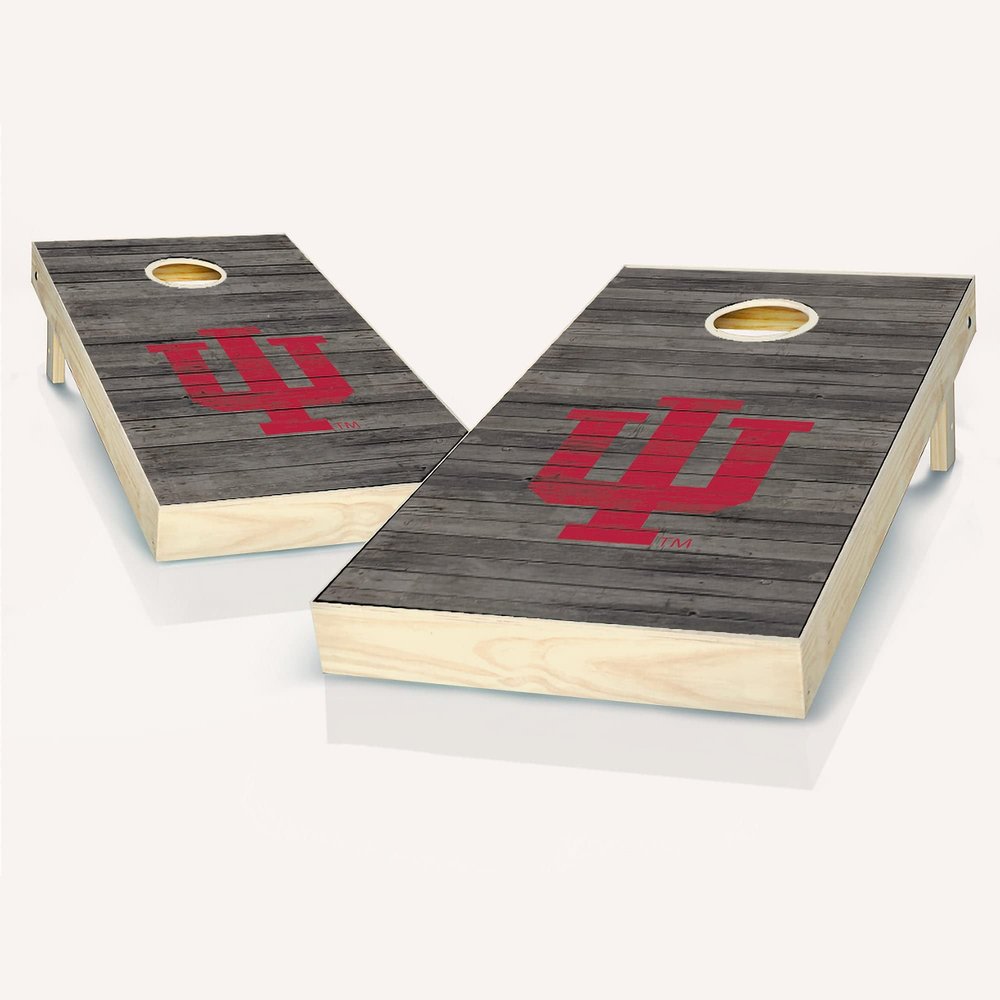 Skip's Garage Indiana Distressed Cornhole Set - Include Case + Hole + Edge + Score