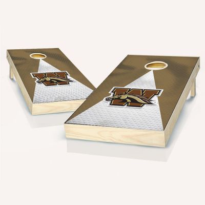 Skip's Garage Western Michigan Jersey Cornhole Set - Include Case + Hole + Edge + Score