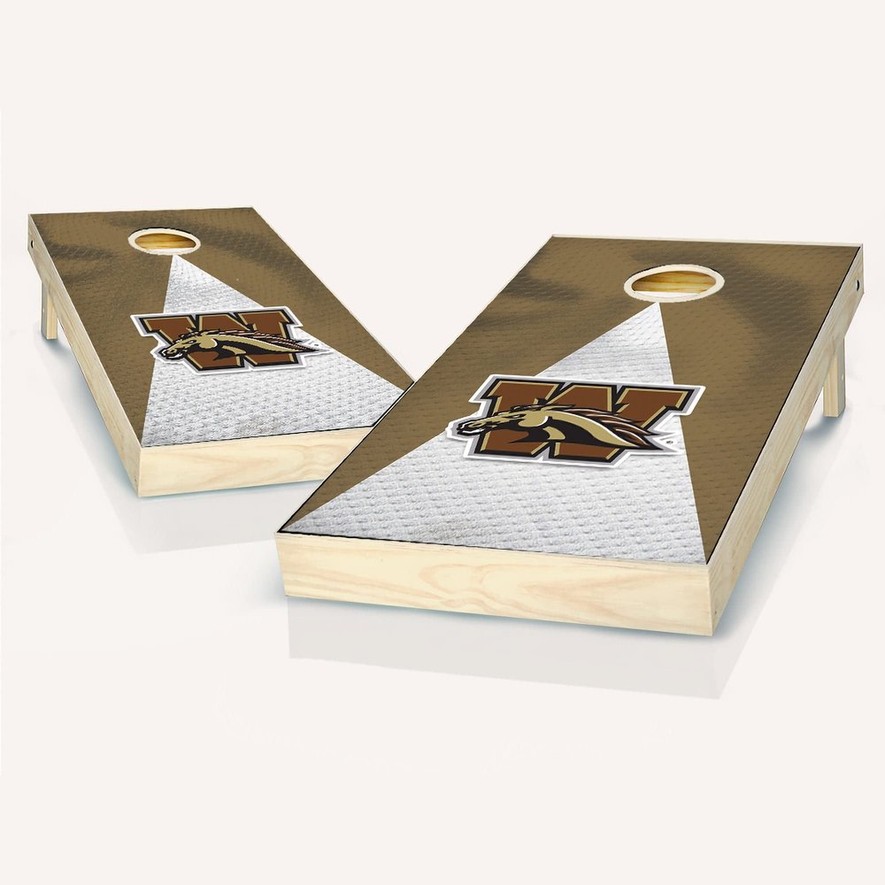 Skip's Garage Western Michigan Jersey Cornhole Set - Include Case + Hole + Edge + Score