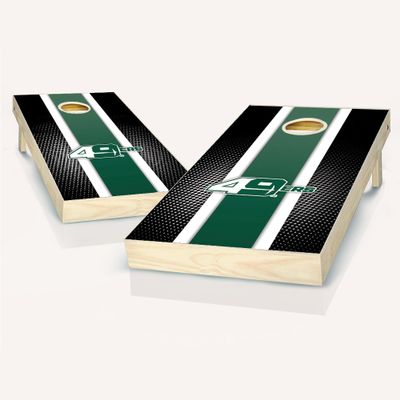 UNC Charlotte Stripe Cornhole Set - Include Case + Hole + Edge + Score