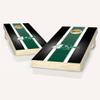 UNC Charlotte Stripe Cornhole Set - Include Case + Hole + Edge + Score view 1