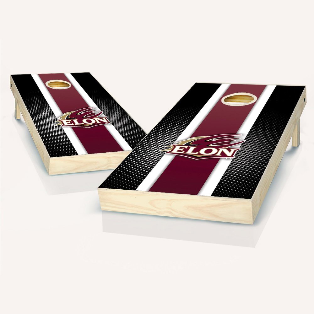 Elon Stripe Cornhole Set - Include Case + Edge Lights + Score