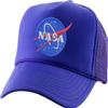 ALLNTRENDS Adult Trucker Hat NASA Embroidered Space USA Spaceship Cap Adjustable Snapback (Purple) view 1
