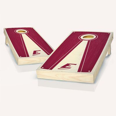 Eastern Kentucky Stained Pyramid Cornhole Set - Include Hole + Edge Lights