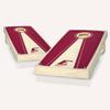 Eastern Kentucky Stained Pyramid Cornhole Set - Include Hole + Edge Lights view 1