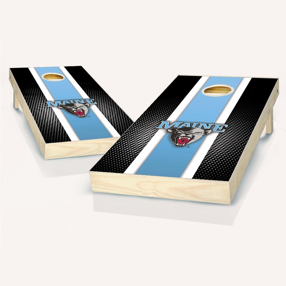 Maine Stripe Cornhole Set - Include Case + Hole Lights + Score