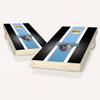 Maine Stripe Cornhole Set - Include Case + Hole Lights + Score view 1