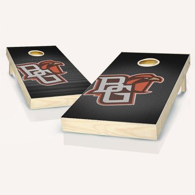 Skip's Garage Bowling Green Themed Slanted Cornhole Set - Include Case + Hole Lights + Score