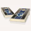 Seton Hall Stained Stripe Cornhole Set - Include Case + Edge Lights view 1