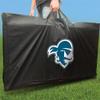 Seton Hall Stained Stripe Cornhole Set - Include Case + Edge Lights view 4