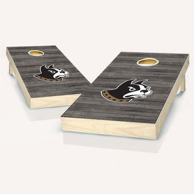 Skip's Garage Wofford Distressed Cornhole Set - Include Case + Score Tower