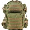 Luxury Luggage Tactical Backpack with Tan Trim - Green view 1