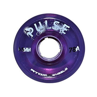Atom Skates Outdoor Quad Roller Wheels 78A Atom Pulse 65x37 Purple / 1 Pack - 4 Wheels