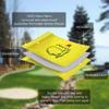 CoGolfing Major Golf Flag Mini, 8x6 Inch, Double-Sided Silk-Screened, Fade-Resistant 420D Nylon, Ideal for Backyard Practice Putting Green, Yellow, 3-Pack view 3