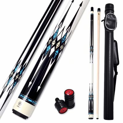 Collapsar CXL200 Pool Cue with 1X1 Hard Case,Low Deflection Shaft 13mm Black Tip Billiard Ques Sticks,58" 2-Pieces 21 oz Professional Pool Stick Set
