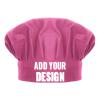 TopTie Custom Print Chef Hat for Kids & Adults, Cotton Elastic Adjustable Kitchen Cooking Baking Hat-Hot Pink-S