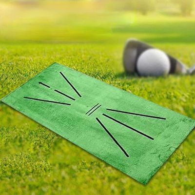 TABANA Golf Training Mat, Swing Detection Batting, Mini Golf Practice Training Aid Rug, Analysis & Correct Swing Path, Portable Golf Hitting Mat for Indoor & Outdoor, Home/Office