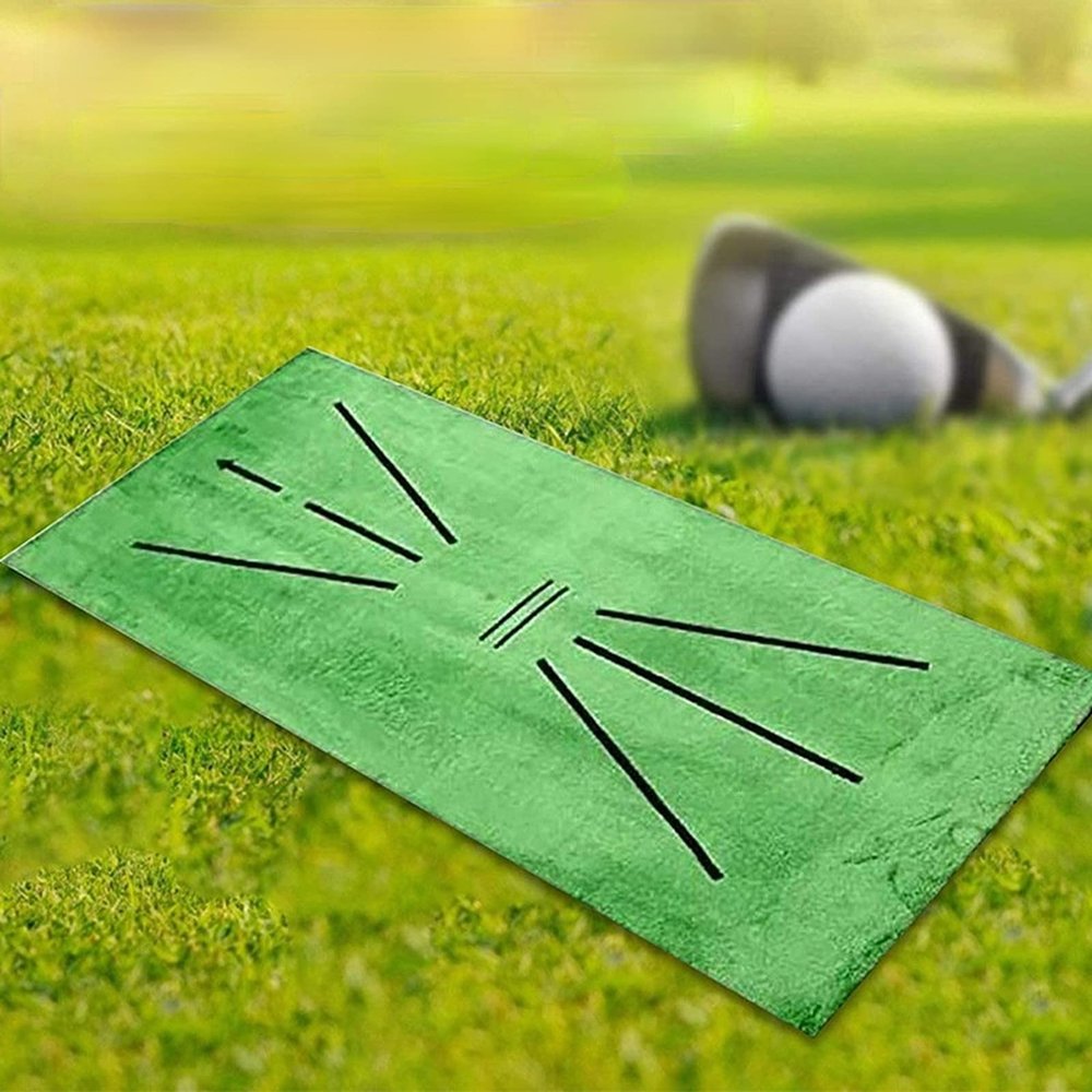 TABANA Golf Training Mat, Swing Detection Batting, Mini Golf Practice Training Aid Rug, Analysis & Correct Swing Path, Portable Golf Hitting Mat for Indoor & Outdoor, Home/Office