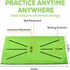 TABANA Golf Training Mat, Swing Detection Batting, Mini Golf Practice Training Aid Rug, Analysis & Correct Swing Path, Portable Golf Hitting Mat for Indoor & Outdoor, Home/Office view 3