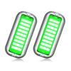 BASIKER BS1 Marine LED Boat Light (2x1200LM 27LED), 10-36V, 316 Stainless Steel, IP68, Air or Underwater, Surface Mount Designed for Cruise Ships, Yachts, Boats, Sailboat, Pontoon, Transom (Green) view 1
