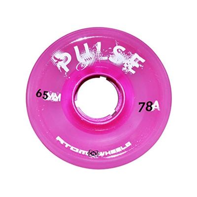 Atom Skates Quad Roller Wheels/Outdoor/Hardness 78A / Pink Pulse / 1 Pack - 4 Wheels