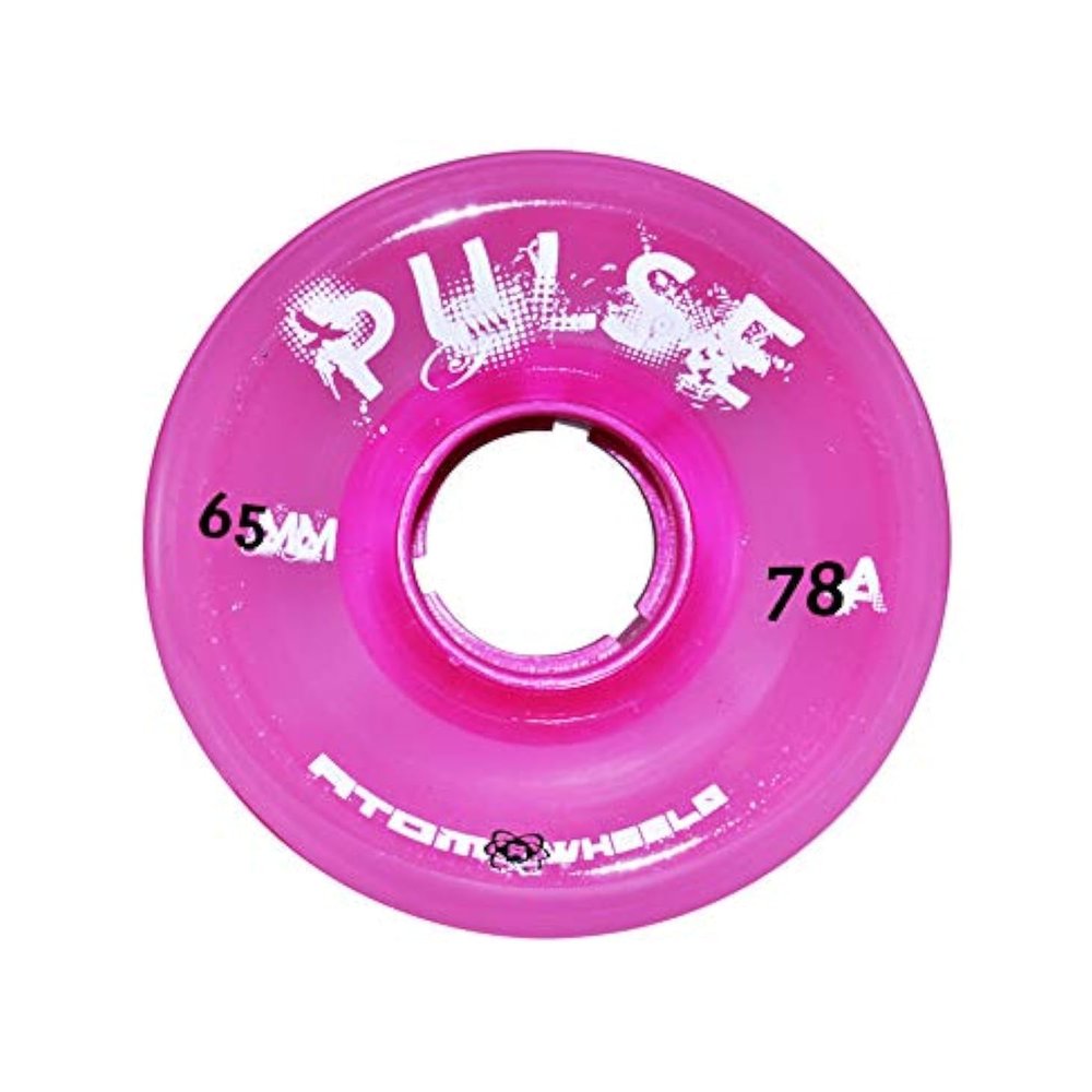 Atom Skates Quad Roller Wheels/Outdoor/Hardness 78A / Pink Pulse / 1 Pack - 4 Wheels