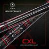 Collapsar CXL500 Pool Cue with 1X1 Hard Case,Low Deflection Shaft 13mm Black Tip Billiard Ques Sticks,58" 2-Pieces 20 oz Professional Pool Stick Set view 2