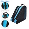 FOUUA Roller Skate Bag - Unisex Ice Skate Bag with Adjustable Shoulder Strap - Breathable Oxford Cloth Skating Shoes Storage (Blue) view 2