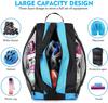FOUUA Roller Skate Bag - Unisex Ice Skate Bag with Adjustable Shoulder Strap - Breathable Oxford Cloth Skating Shoes Storage (Blue) view 4