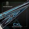 Collapsar CXL400 Pool Cue with 1X1 Hard Case,Low Deflection Shaft 13mm Black Tip Billiard Ques Sticks,58" 2-Pieces 20 oz Professional Pool Stick Set view 2