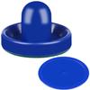 Air Hockey Pushers and Blue Air Hockey Pucks, Goal Handles Paddles Replacement Accessories for Game Tables (4 Striker, 4 Puck Pack) (Blue & Blue) view 3