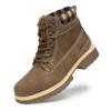 Hiking Work Boots for Women Waterproof - Winter Snow Casual Non Slip Combat Hiking Shoes Lace up Soft Toe Lightweight Ankle Booties LMW19-KAHKIAA-G-6.5 view 1