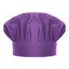 TopTie Chef Hat for Kid & Adult, Cotton Elastic Adjustable Kitchen Cooking Baking Hat-Purple-M view 1