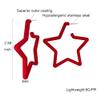 80 90s colorful star hoop earrings Colorful Big Hoop Earrings Retro Neon Earrings Dangle Earrings for Women (STAR red) view 3