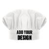 TopTie Custom Print Chef Hat for Kids & Adults, Cotton Elastic Adjustable Kitchen Cooking Baking Hat-White-M view 1