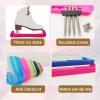 LIUHUO Ice Skate Guards Soakers Towel Gift Set Skating Guards and Soft Blade Walking Covers Figure Skating view 3
