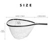 SF Fly Fishing Stealth Carbon Fiber Landing Net Soft Silicone Rubber Mesh Steelhead Catch and Release Net with Black Magnetic Net Release Combo Kit view 2