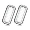 BASIKER BS1 Marine LED Boat Light (2x1200LM 27LED), 10-36V, 316 Stainless Steel, IP68, Air or Underwater, Surface Mount Designed for Cruise Ships, Yachts, Boats, Sailboat, Pontoon, Transom (White) view 1