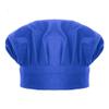 TopTie Chef Hat for Kid & Adult, Cotton Elastic Adjustable Kitchen Cooking Baking Hat-Blue-M view 1