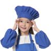 TopTie Chef Hat for Kid & Adult, Cotton Elastic Adjustable Kitchen Cooking Baking Hat-Blue-M view 2