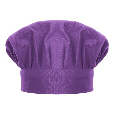 TopTie Chef Hat for Kid & Adult, Cotton Elastic Adjustable Kitchen Cooking Baking Hat-Purple-S